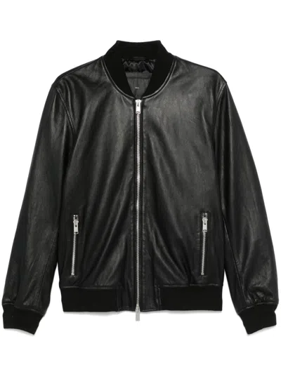 Liu •jo Leather Jacket In Schwarz