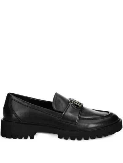 Liu •jo Leather Loafers In Black