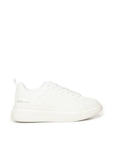 LIU •JO LEATHER PLATFORM SNEAKERS