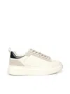 Liu •jo Leather Platform Sneakers In White