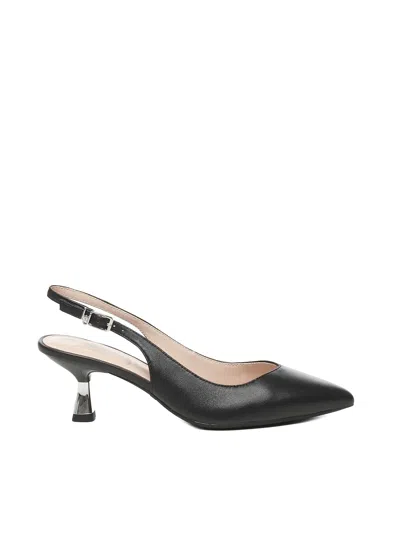 Liu •jo Leather Slingback In Black