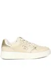 Liu •jo Leather Sneakers In Neutral
