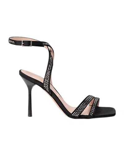 Liu •jo Leonie Hanne X Liu Jo Camellia Embellished Sandals In Black