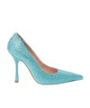 Liu •jo Leonie Hanne X Liu Jo Embellished Sculpted Heel Pumps In Blue