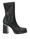 Liu •jo Leonie Hanne X  Woman Ankle Boots Black Size 7 Leather In Black