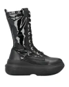 Liu •jo Leonie Hanne X  Woman Ankle Boots Black Size 7 Leather In Black