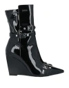 Liu •jo Leonie Hanne X  Woman Ankle Boots Black Size 7 Textile Fibers
