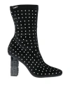 Liu •jo Leonie Hanne X  Woman Ankle Boots Black Size 7 Textile Fibers In Black