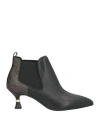 Liu •jo Leonie Hanne X  Woman Ankle Boots Black Size 7 Textile Fibers In Black