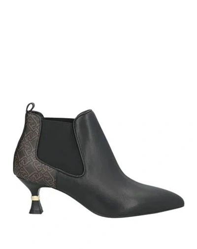 Liu •jo Leonie Hanne X  Woman Ankle Boots Black Size 7 Textile Fibers