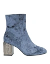 Liu •jo Leonie Hanne X  Woman Ankle Boots Navy Size 7 Textile Fibers In Navy