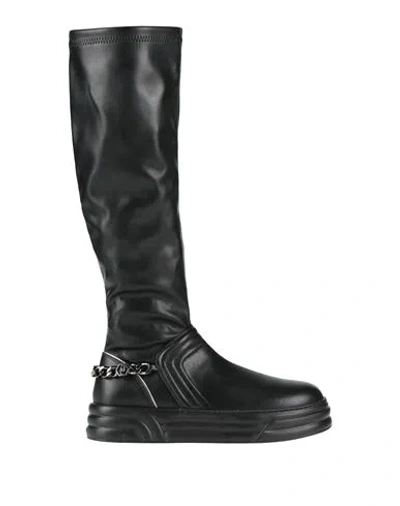Liu •jo Leonie Hanne X  Woman Boot Black Size 8 Textile Fibers
