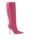 Liu •jo Leonie Hanne X  Woman Boot Fuchsia Size 7 Textile Fibers In Pink