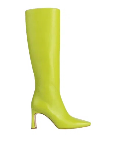 LIU •JO LIU •JO LEONIE HANNE X LIU •JO WOMAN BOOT LIME GREEN SIZE 7 SOFT LEATHER