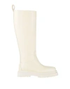 Liu •jo Leonie Hanne X  Woman Boot Off White Size 7 Calfskin