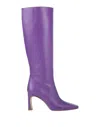 Liu •jo Leonie Hanne X  Woman Boot Purple Size 7 Soft Leather