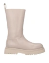 Liu •jo Leonie Hanne X  Woman Boot Taupe Size 7 Calfskin In Grey