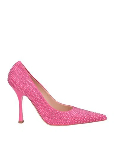 Liu •jo Leonie Hanne X  Woman Pumps Magenta Size 7 Textile Fibers
