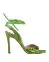 Liu •jo Leonie Hanne X  Woman Sandals Lime Green Size 7 Textile Fibers