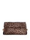Liu •jo Leopard Handle Clutch Bag In Purple