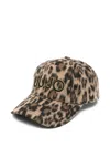 Liu •jo Leopard-print Baseball Cap In Brown