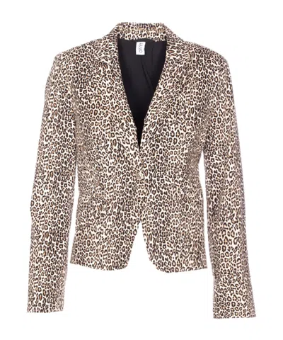 Liu •jo Leopard Print Blazer In Animal Print
