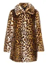 Liu •jo Leopard-print Button-fastening Jacket In Animal Print