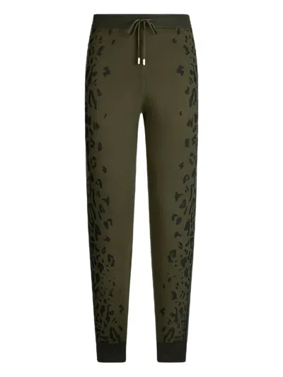 LIU •JO LEOPARD-PRINT DRAWSTRING-WAISTBAND TROUSERS