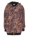 Liu •jo Leopard-print Hooded Jacket In Animal Print