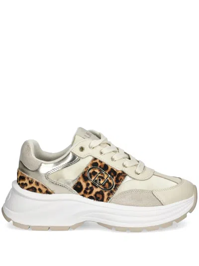 Liu •jo Leopard-print Sneakers In Neutrals
