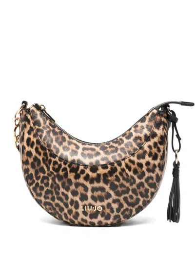 Liu •jo Leopard-print Tassel Shoulder Bag In Animal Print