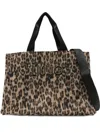 Liu •jo Leopard-print Tote Bag In Brown