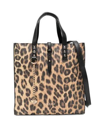 LIU •JO LEOPARD-PRINT TOTE BAG