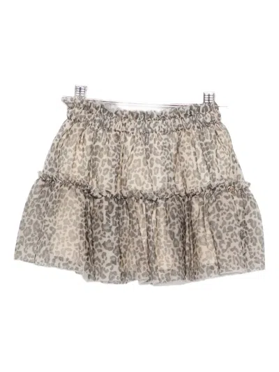 Liu •jo Kids' Leopard-print Tutu In Multi