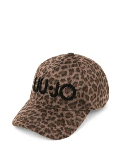 Liu •jo Leopard-print Baseball Cap In Brown