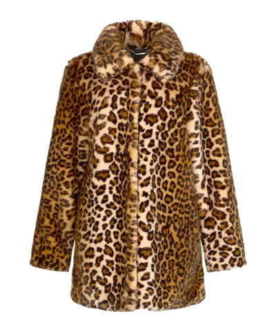 Liu •jo Leopard-print Button-fastening Jacket In Animal Print