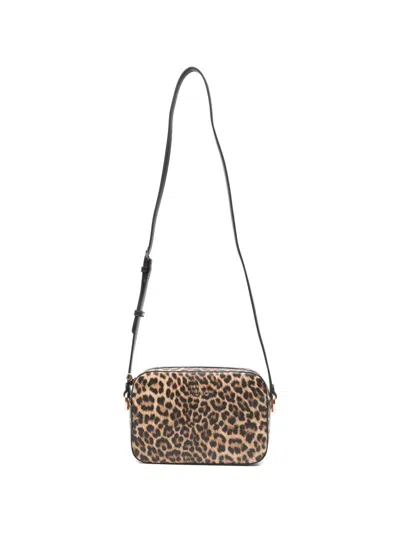 Liu •jo Leopard-print Crossbody Bag In Neutral
