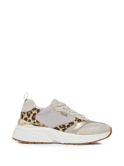 Liu •jo Leopard-print Panelled Sneakers In Multi