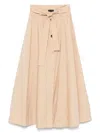 Liu •jo Light Beige Midi Skirt In Neutral
