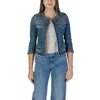 Liu •jo Light Blue Cotton Jackets & Coat In Blue