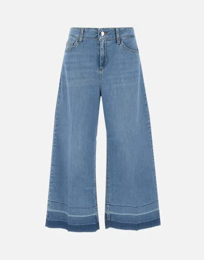 Liu •jo Wide-leg Design Flare Leg Jeans In Blue