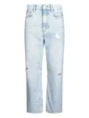 Liu •jo Liu Jo Light Blue Relaxed-fit Liu Jo Jeans In White