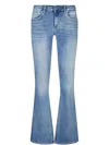 Liu •jo Liu Jo Light Denim Jean Pants Camal Trumpet In Blue