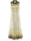 Liu •jo Liu Jo Green Print Chemisier Dress In Neutral