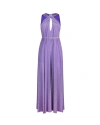 Liu •jo Lurex Maxi Dress In A4204tulipano Viola Met