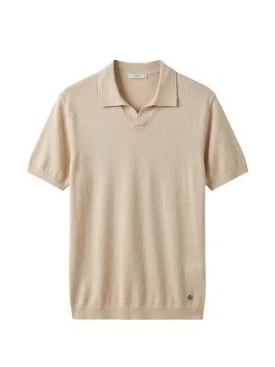 Liu •jo Linen And Cotton T-shirt In Neutral