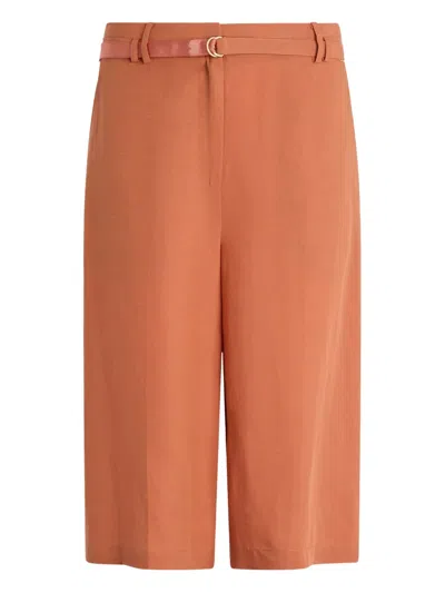 LIU •JO LINEN BERMUDA SHORTS