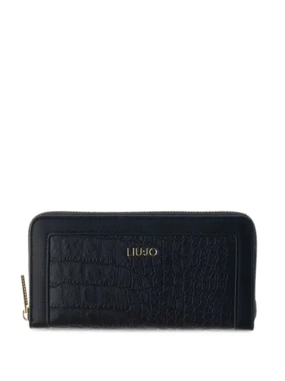 Liu •jo Liu Jo Liu Jo Black Polyurethane Bag In Blue