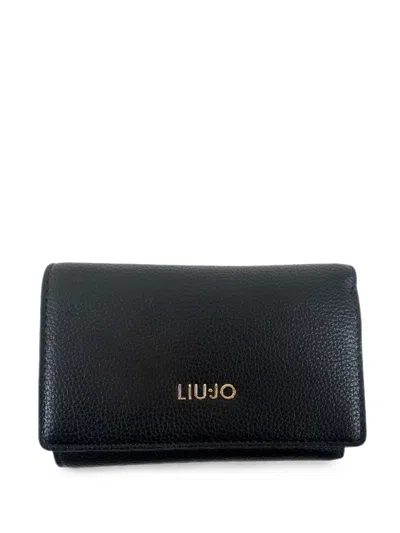 Liu •jo Liu Jo Liu Jo Black Polyurethane Wallet
