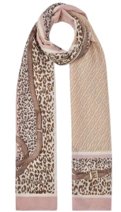 Liu •jo Liu Jo Liu Jo Dusty Pink Cotton Scarf